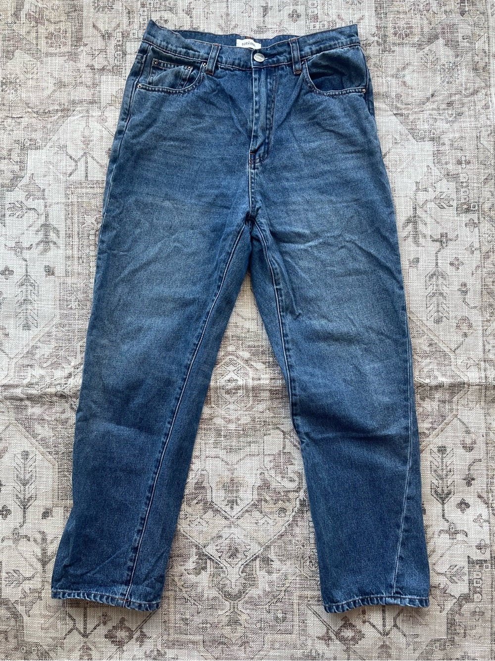 Toteme Dark Blue Straight-Leg Jeans